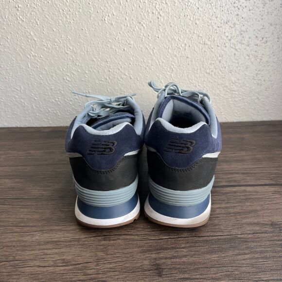 New Balance 574 Military Patch Blue Suede Casual Shoes Mens Size 10.5 D ML574MLA - Picture 4 of 7